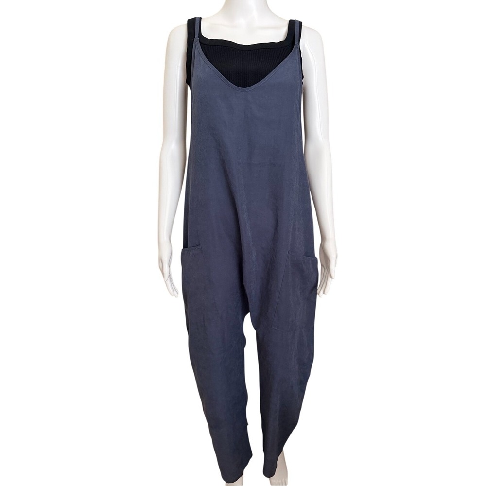 Unbranded Blue Relaxed Slouchy Fit Harem‎ Style Jumpsuit Medium